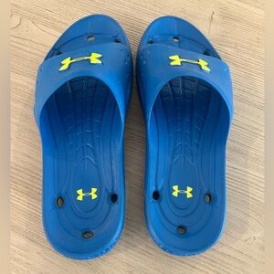 Under Armour Blue Slide Sandals